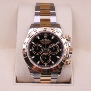 コスモグラフ デイトナ 黒文字盤 8Pダイヤモンド