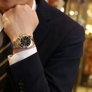 コスモグラフ デイトナ 黒文字盤 8Pダイヤモンド