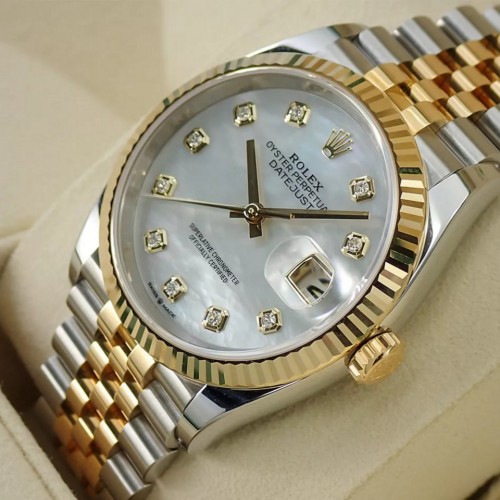 デイトジャスト 36 シェル文字盤 10Pダイヤモンド